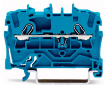 Wago 2002-1204 ATEX Push Fit Terminal 2.5mm 2 Conductor Blue