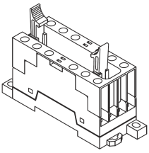 Omron P7SA-14F-ND24VDC Terminal Socket 14 Pin DIN Rail / Surface Mounting 10A 6 Pole LED Indicator