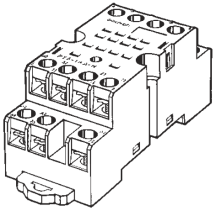 Omron PYF14A-N Relay Socket Base DIN Rail / Surface Mounting 14 Pin Screw Terminals (IEC/VDE)