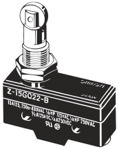 Omron Z-15GQ22-B Standard Micro Switch Panel Mount Roller Plunger G (0.5mm)