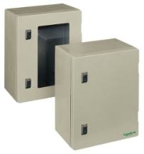 Schneider NSYPLM3025TG Polyester Wall Mounting Enclosure IP66 Glazed Door 308x250x160mm