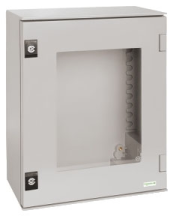 Schneider NSYPLM75TG Polyester Monobloc Wall Mounting Enclosure IP66 Glazed Door 747x536x300mm