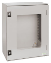 Schneider NSYPLM43TG Polyester Monobloc Wall Mounting Enclosure IP66 Glazed Door 430x330x200mm