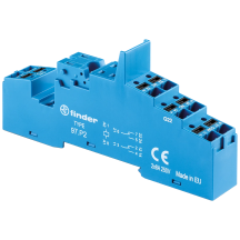 Finder 97.P2SPA Push-In Terminal Socket Blue