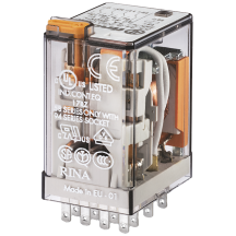 Finder 55.34.9.024.0060 Industrial Plug In Relay 4PDT 7A 24VDC