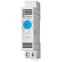 Finder 7T.81.0.000.2301 Compact Panel Thermostat 1NO 10A  -20 ... +40 °C
