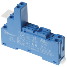 Finder 95.05SPA Terminal DIN PCB Relay Socket Blue 8 Pin