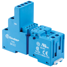 Finder 94.02SMA Terminal DIN PCB Relay Socket Blue 14 Pin