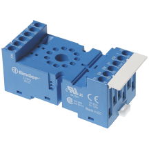 Finder 90.02.0SMA Terminal DIN Relay Socket Black 8 Pin