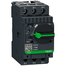Schneider GV2P06 TeSys GV2 Motor Circuit Breaker 3P 1-1.6A 100kA