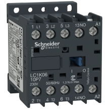 Schneider LC1K0610N7 TeSys K Contactor 6A 3 Pole 1NO Auxiliary 6A 400/415VAC Coil