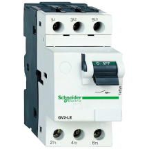 Schneider GV2LE14 TeSys GV2 Magnetic Motor Circuit Breaker 3 Pole 10A 100kA