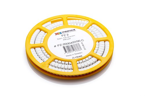 Partex PA2-CBW (-) Black on White Cable Marker - Reel