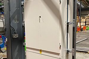 Newly installed section board in a manufacturing facility