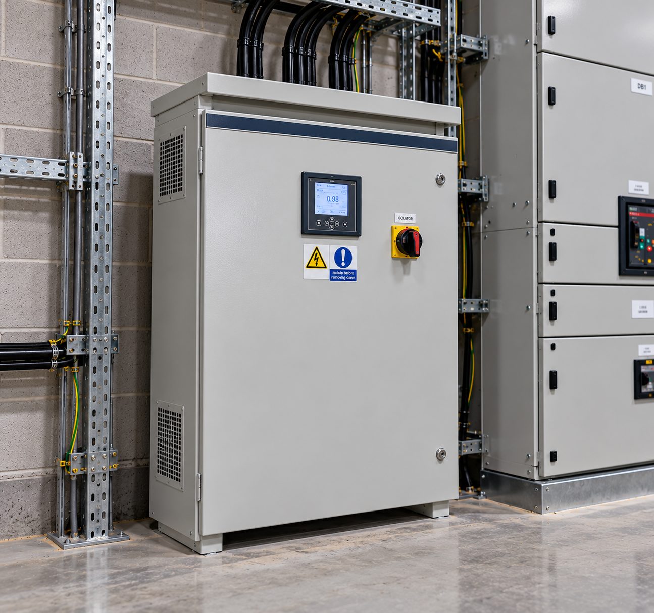 400A Voltage Optimisation Installation – Engineering & Manufacturing Company, Bury